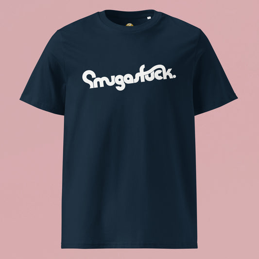 SMUGASFUCK  (Navy Blue) – Unisex Organic Cotton T-Shirt