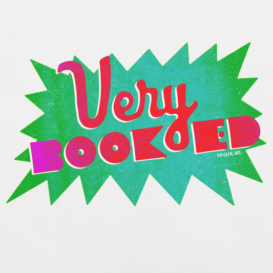 VERY BOOKED (White) — Unisex T-shirt