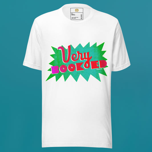 VERY BOOKED (White) — Unisex T-shirt