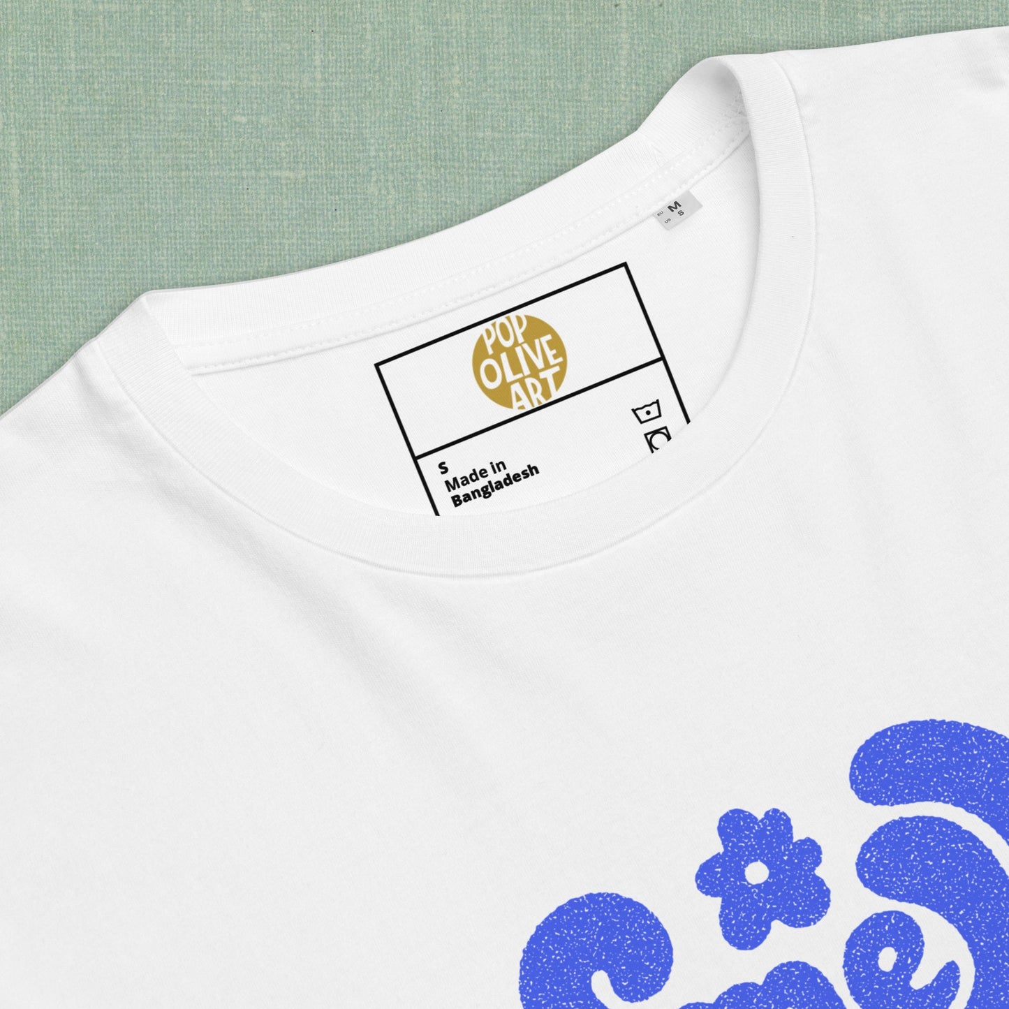 SMELL THIS (Blue on White) – Unisex Organic Cotton T-Shirt