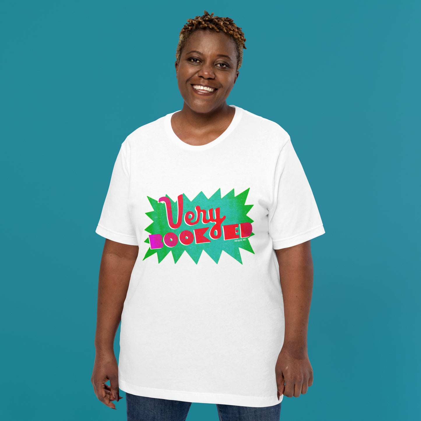 VERY BOOKED (White) — Unisex T-shirt