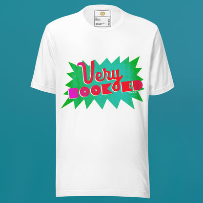 VERY BOOKED (White) — Unisex T-shirt