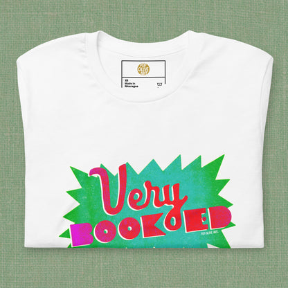 VERY BOOKED (White) — Unisex T-shirt